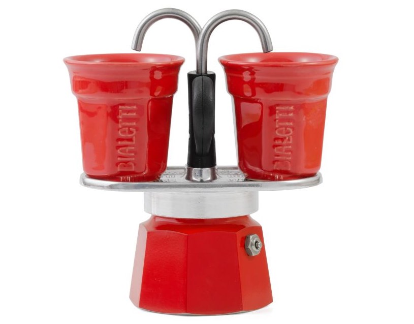 Bialetti Espressokocher Set Mini Express rot