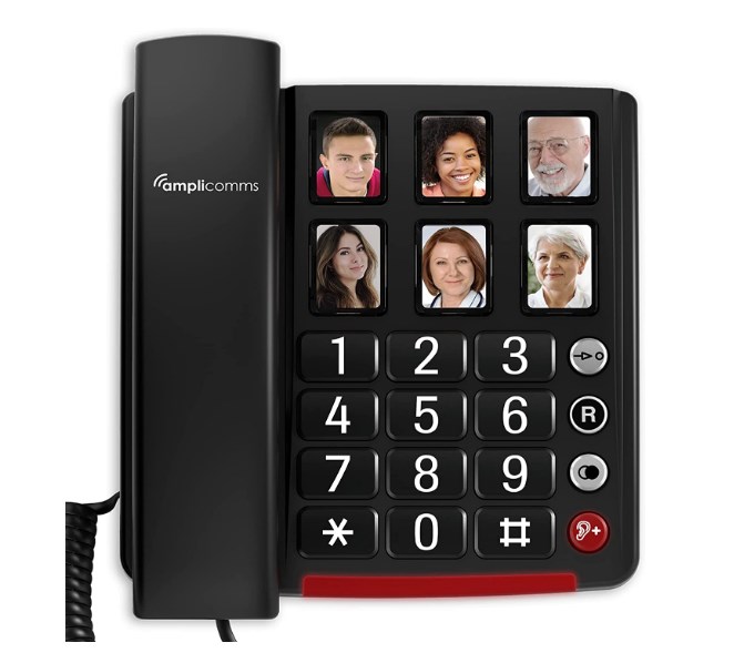 Amplicomms BIGTel 40 plus, Großtastentelefon Dark