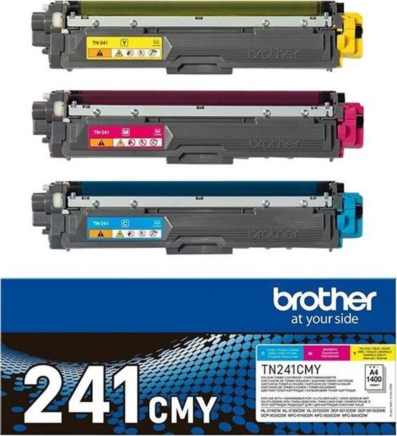 Toner Brother TN-241 Zestaw CMY Oryginał