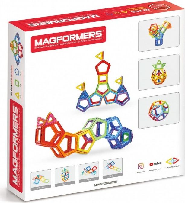 Magformers KLOCKI MAGFORMERS BASIC 62el NR