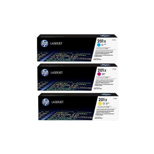 Toner HP 201X Zestaw CMY Oryginał