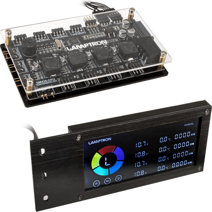 Lamptron SM436 PCI RGB fan and