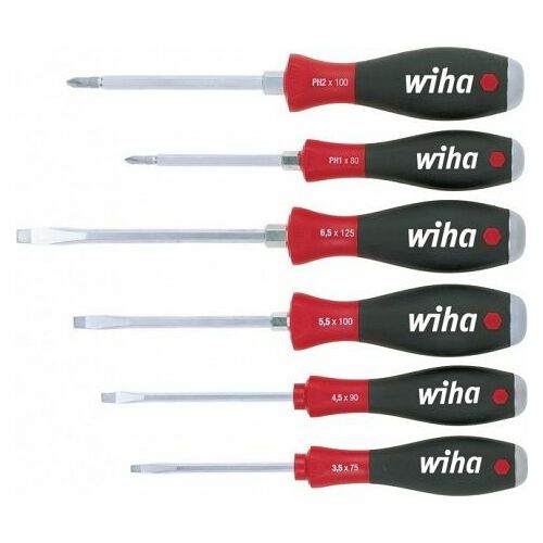 Wiha Zestaw wkrętaków SoftFinish płaski, Phillips