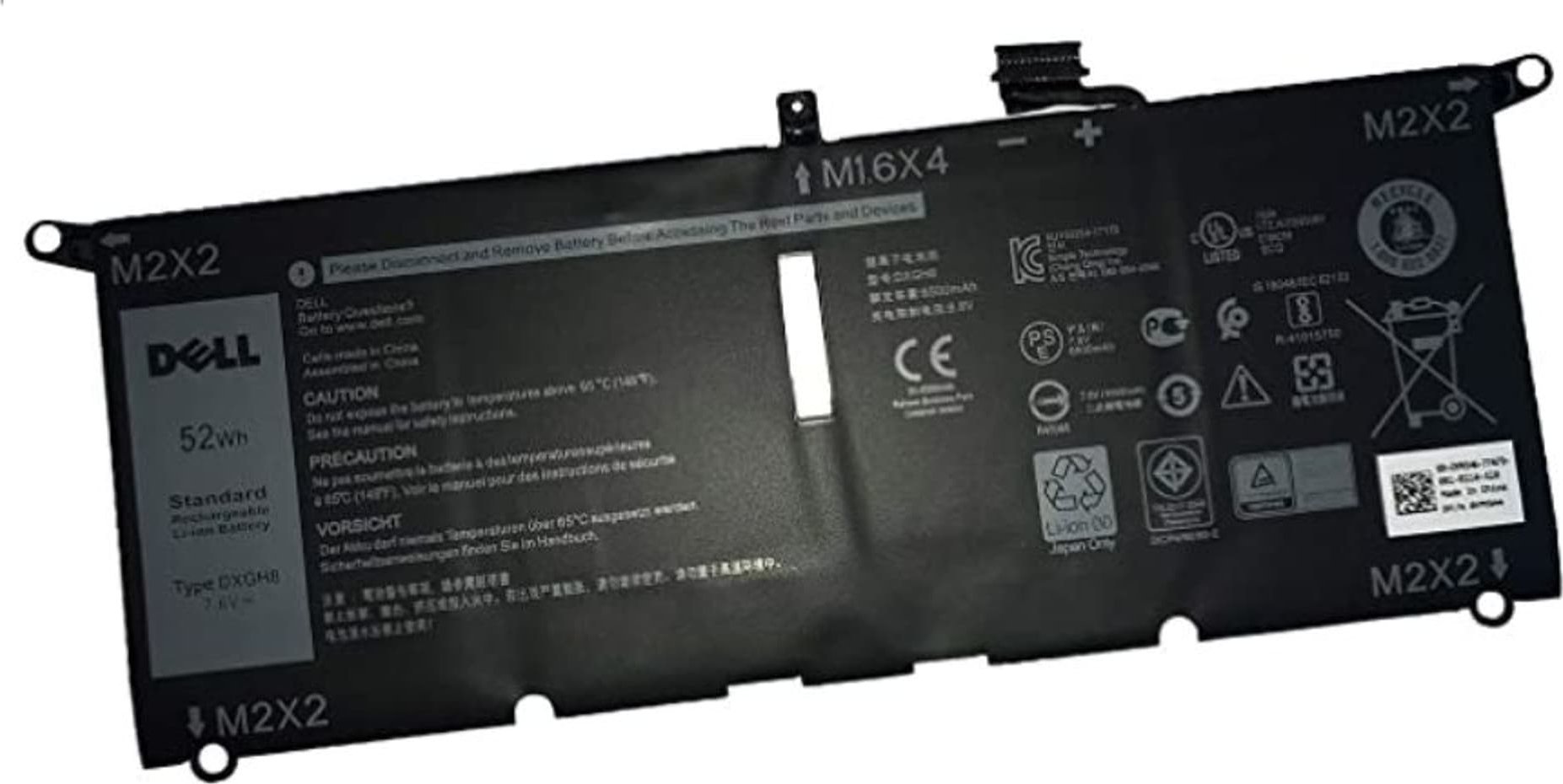 Bateria Dell Battery 52 WHR 4