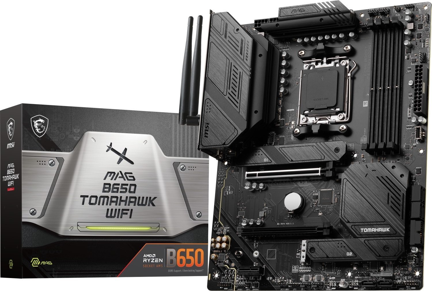 Mainboard|MSI|AMD B650|SAM5|ATX|Memory DDR5|Memory slots 4|1xPCI-Express 1x|2xPCI-Express