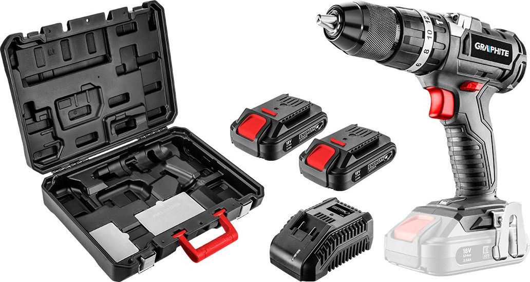 Wiertarko-wkrętarka Graphite 58G020-SET2 18 V 2