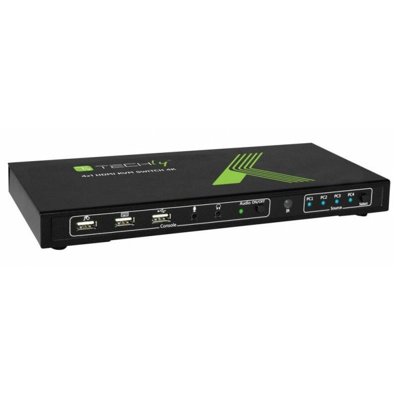 Przełącznik Techly 4-portowy przełšcznik KVM HDMI/USB