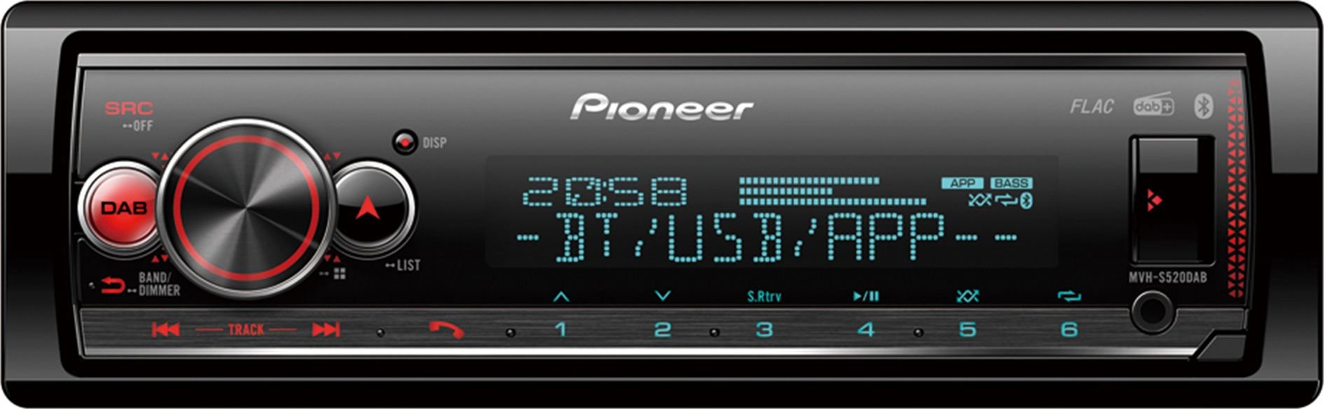 Radio samochodowe Pioneer MVH-S520DAB | MVH-S520DAB
