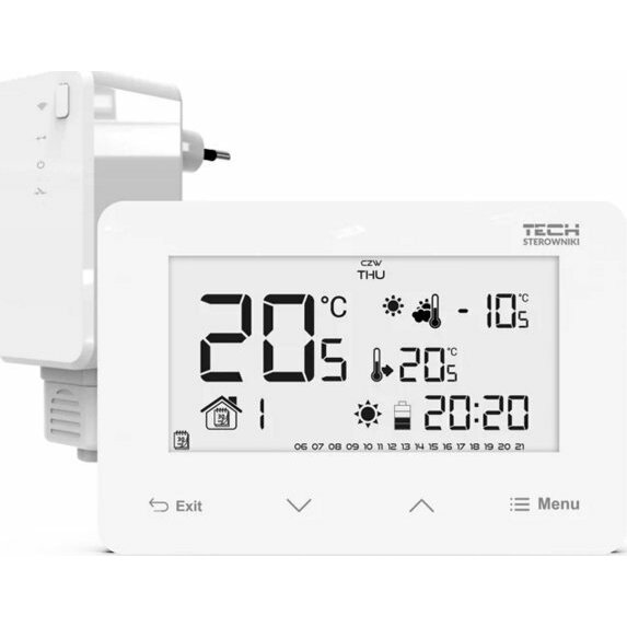 Tech Bezprzewodowy regulator pokojowy ST293V2 dwustanowy
