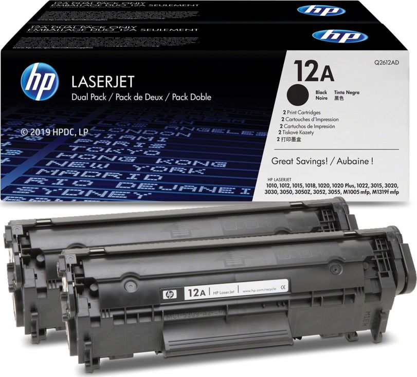Toner HP 12AD Black Oryginał  (Q2612AD)