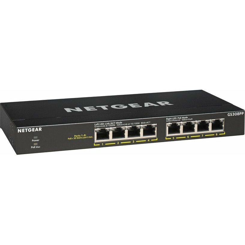 8-portový nespravovaný prepínač NETGEAR s rozhraním