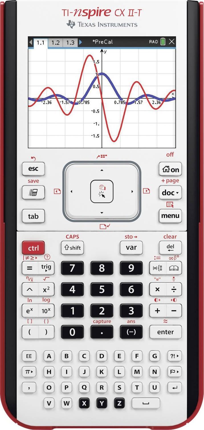 Kalkulator Texas Instruments graficzny NSPCXIIT Czarny