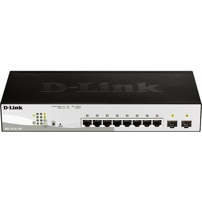 DLINK Switch DGS-1210-10P Switch 8GE PoE