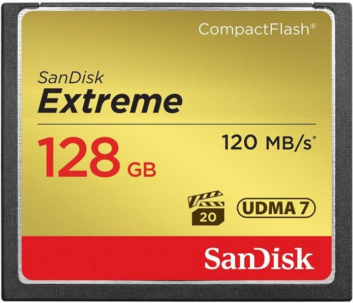 SanDisk memory card CF 128GB Extreme