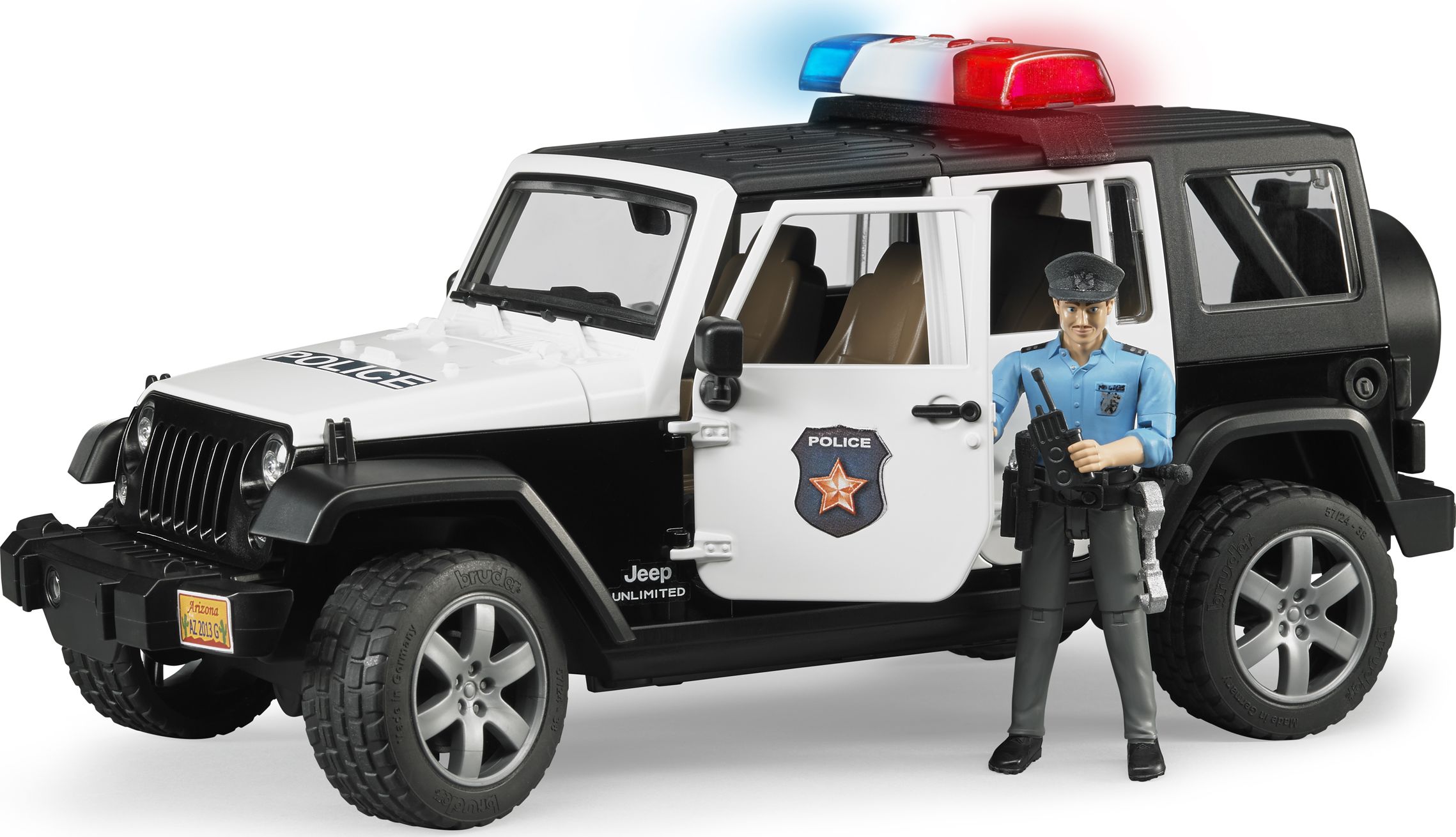 Bruder Jeep Wrangler Rubicon Police with