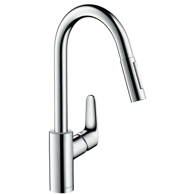 Bateria kuchenna Hansgrohe Focus stojąca chrom