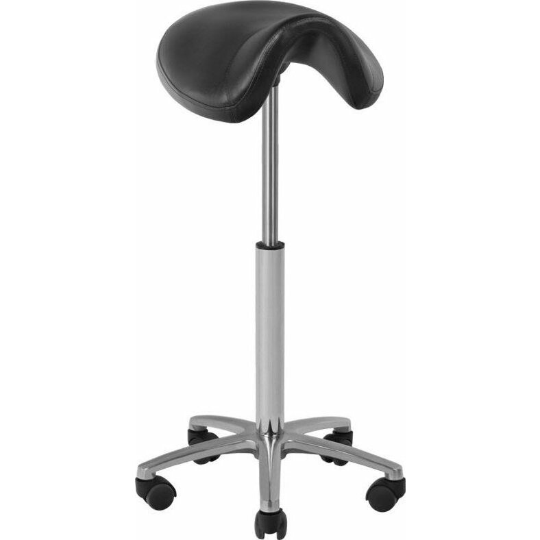 Activeshop Taboret kosmetyczny-fryzjerski 001B czarny wysoki