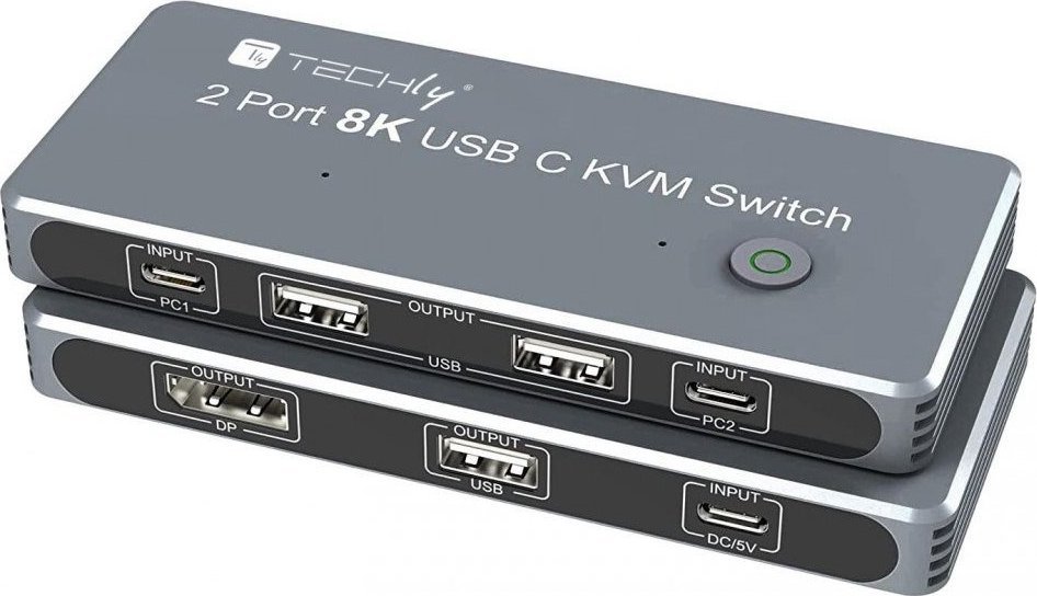 Przełącznik Techly TECHLY KVM USB-C Switch