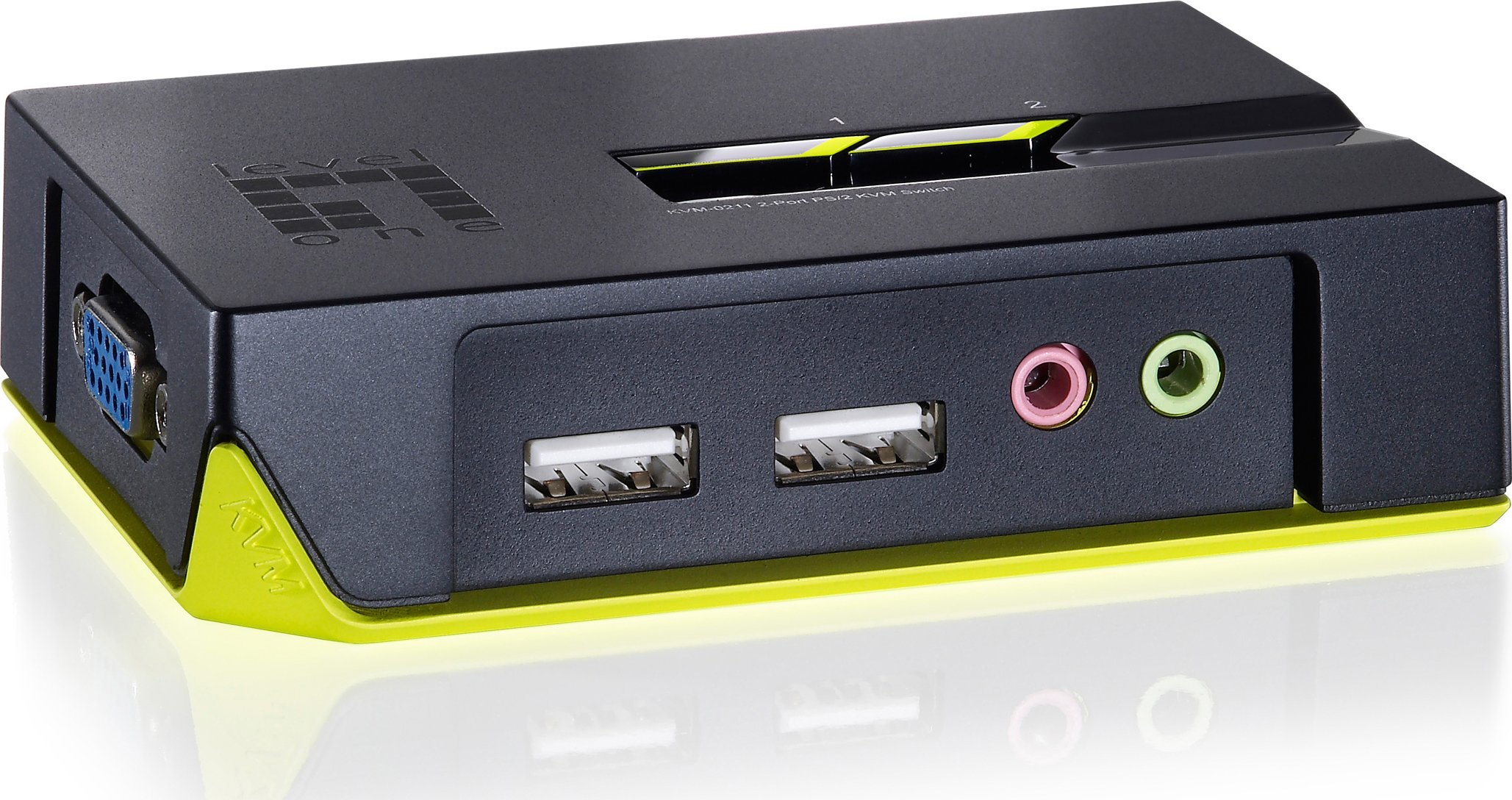 Przełącznik LevelOne KVM Switch 2x USB