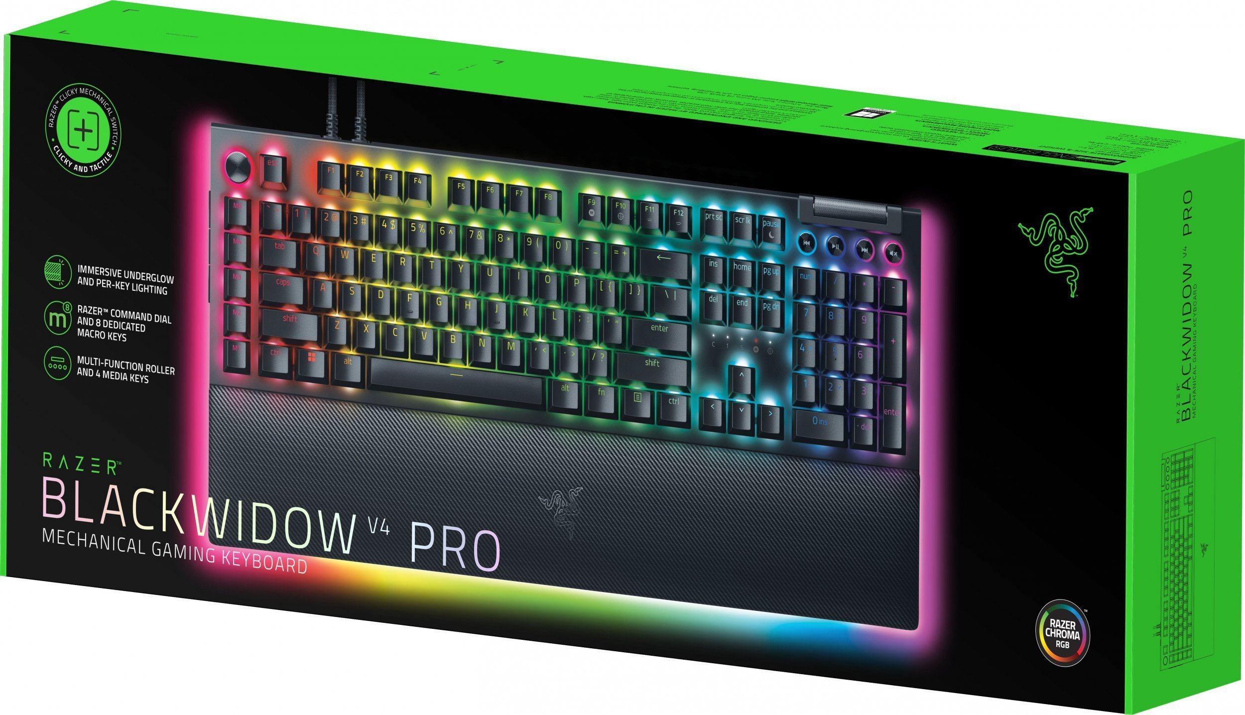 Klawiatura Razer BlackWidow V4 Pro Yellow