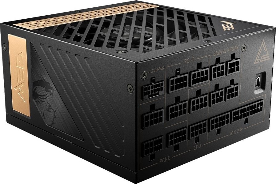 Power Supply|MSI|1300 Watts|Efficiency 80 PLUS PLATINIUM|PFC