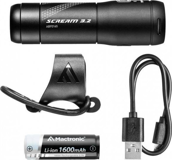 MacTronic Lampa rowerowa MACTRONIC Przednia SCREAM