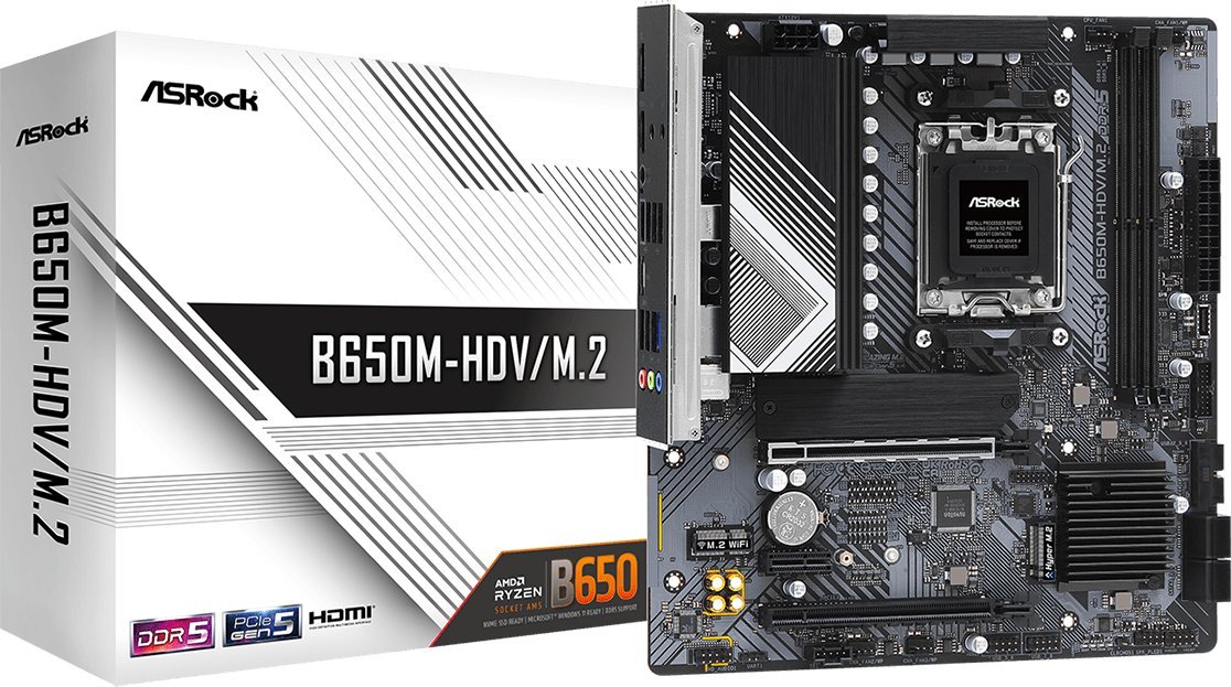 Asrock B650M-HDV/M.2 AM5 2DDR5 HDMI/DP