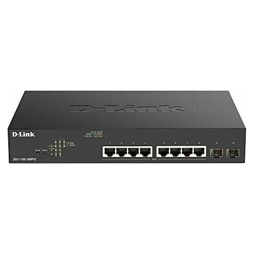 DLINK Switch DGS-1100-10MPV2 8GE PoE+ 2SFP