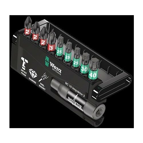 Wera Wera Impaktor Bit-Check 10 pieces