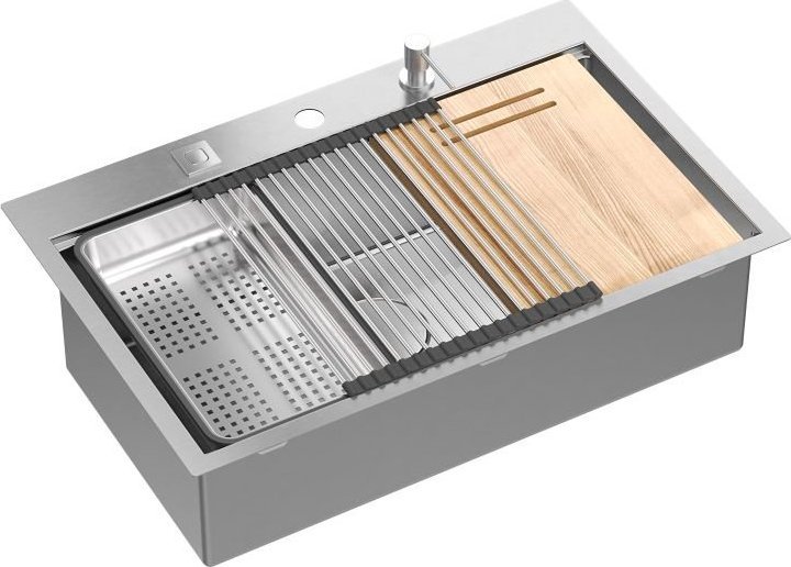 Zlewozmywak GraniteQ BURT Workstation SteelQ zlewozmywak