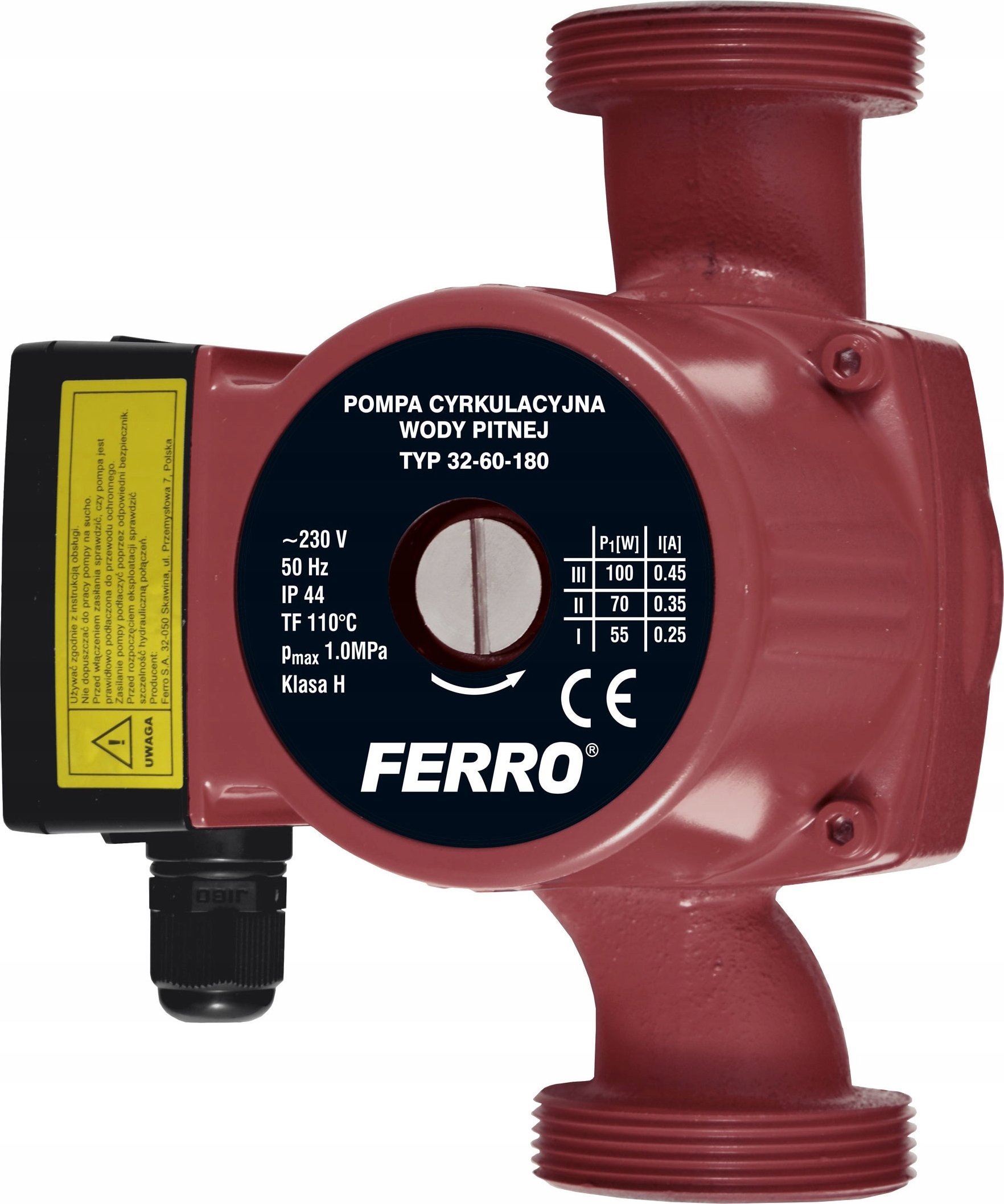 Ferro 0302W POMPA OBIEGOWA C.O