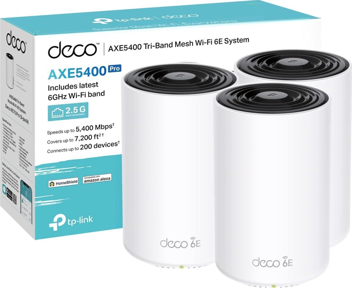 TP-Link Deco XE75 Pro 3-pack Mesh