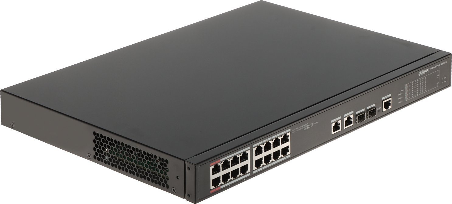 Dahua Technology Switch|DAHUA|Type L2|Desktop/pedestal|90 Watts|PFS4218-16ET-240-V3 |