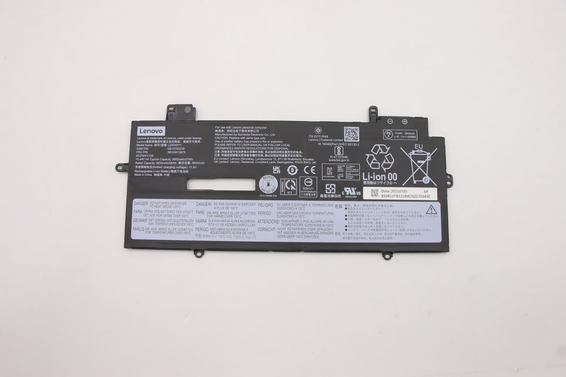 Bateria Lenovo Internal,4c,57Wh,LiIon