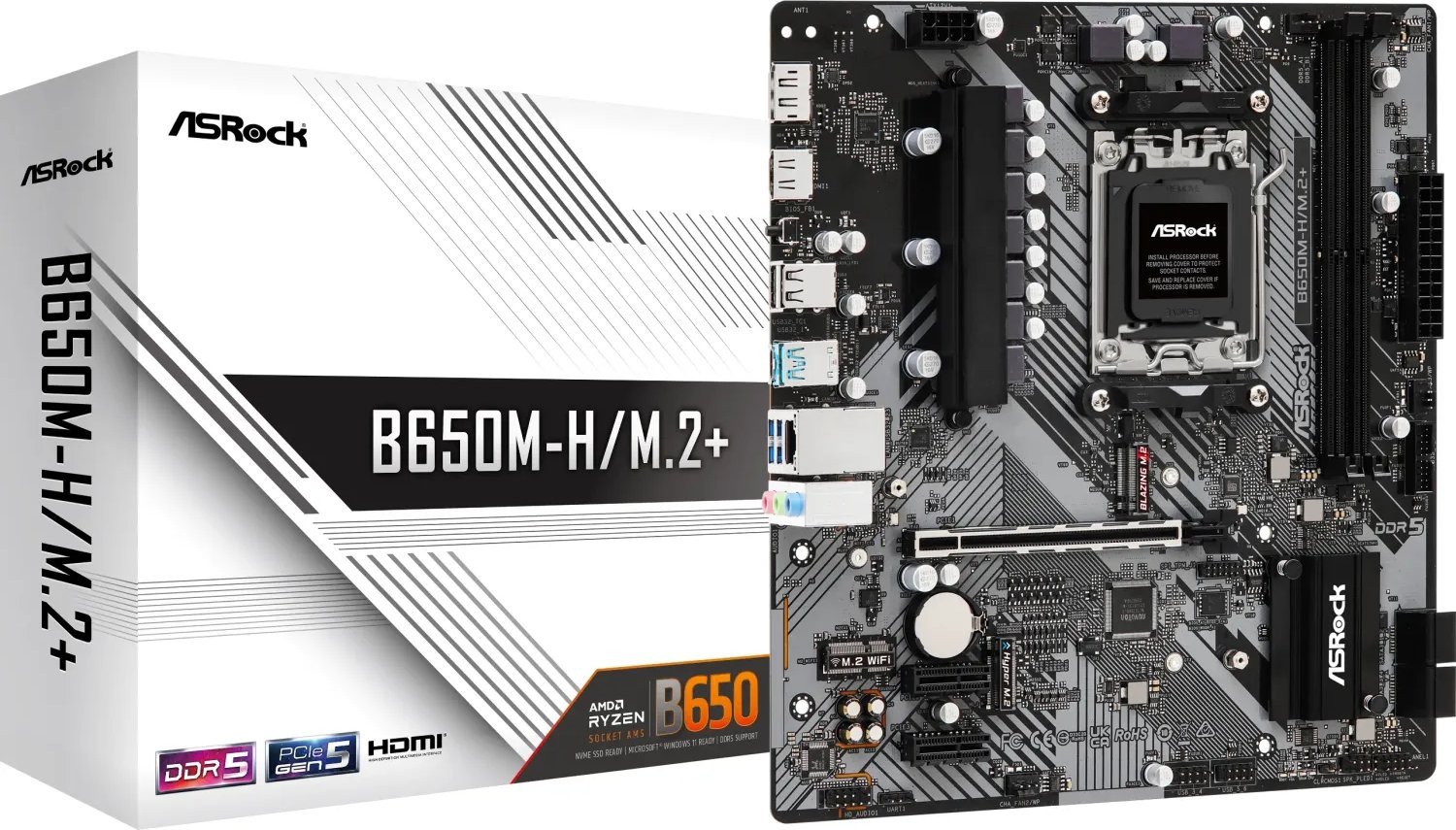 Asrock B650M-H/M.2 + AM5 2DDR5