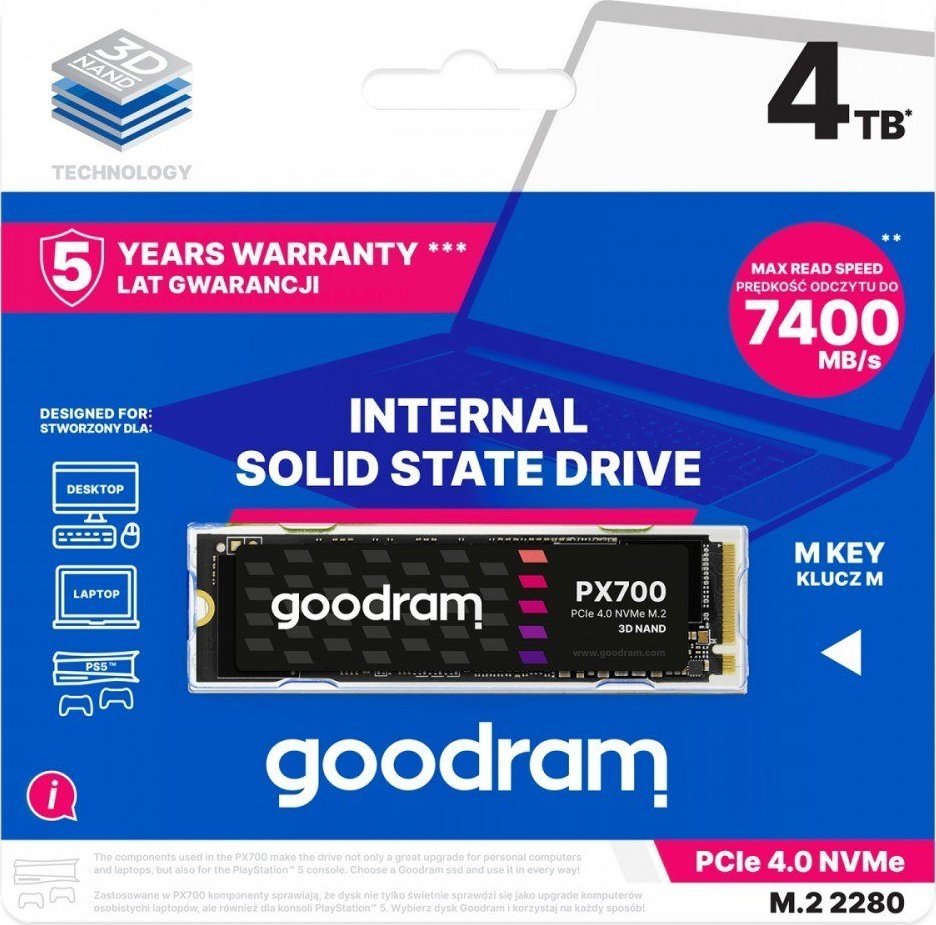 Dysk SSD GoodRam PX700 4TB M