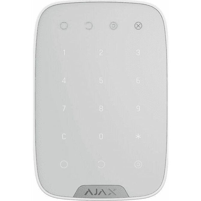 Ajax KeyPad white, bezprzewodowa klawiatura dotykowa