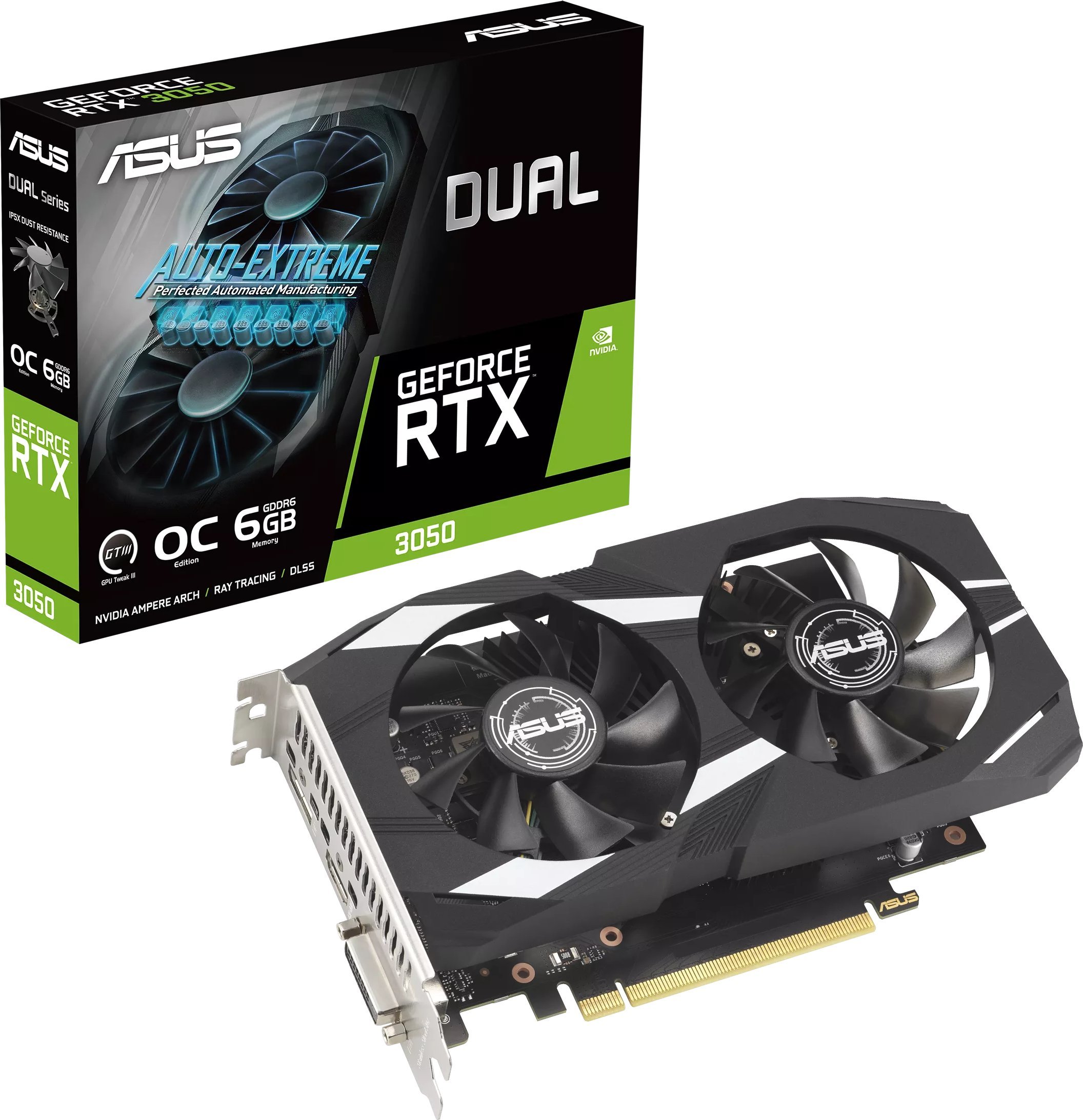 ASUS Dual -RTX3050-O6G NVIDIA GeForce RTX
