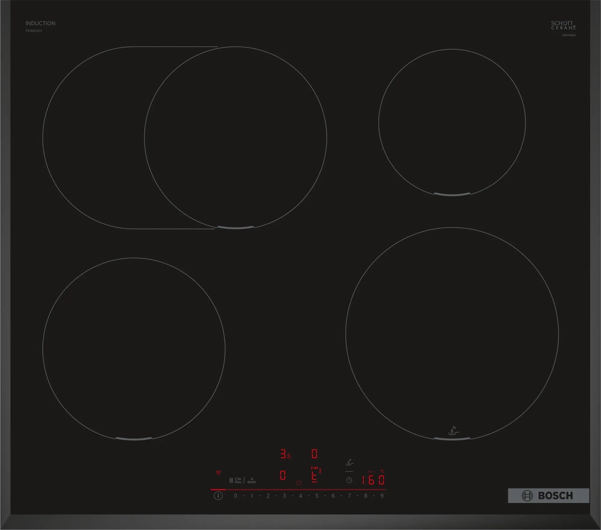 BOSCH Induction hob PIF651HC1E | PIF651HC1E