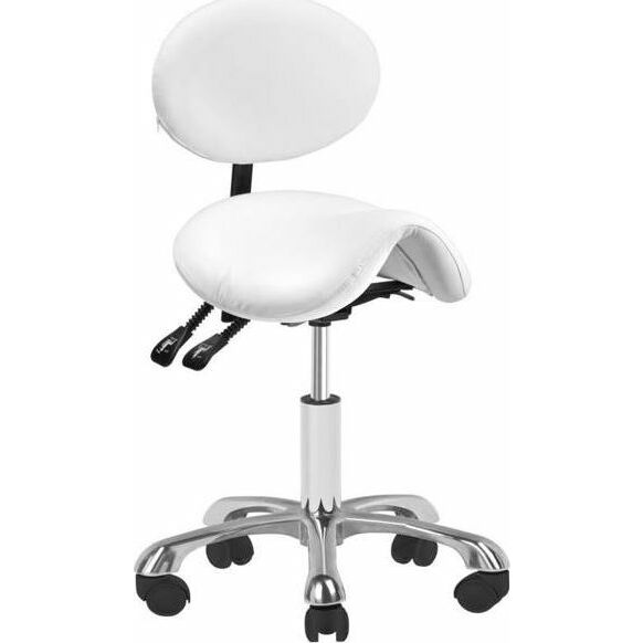 Activeshop Taboret kosmetyczny 1025 Giovanni biały