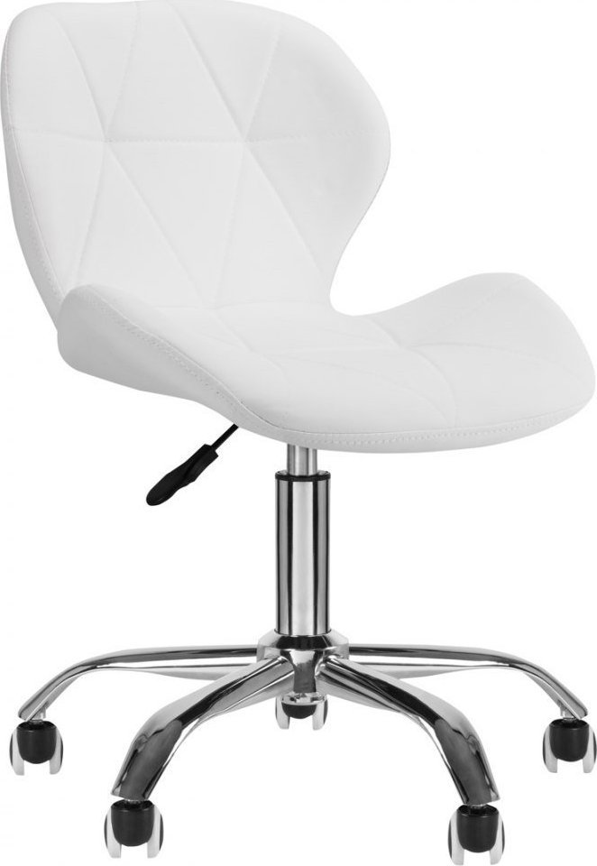 Activeshop Taboret kosmetyczny QS-06 Biały |