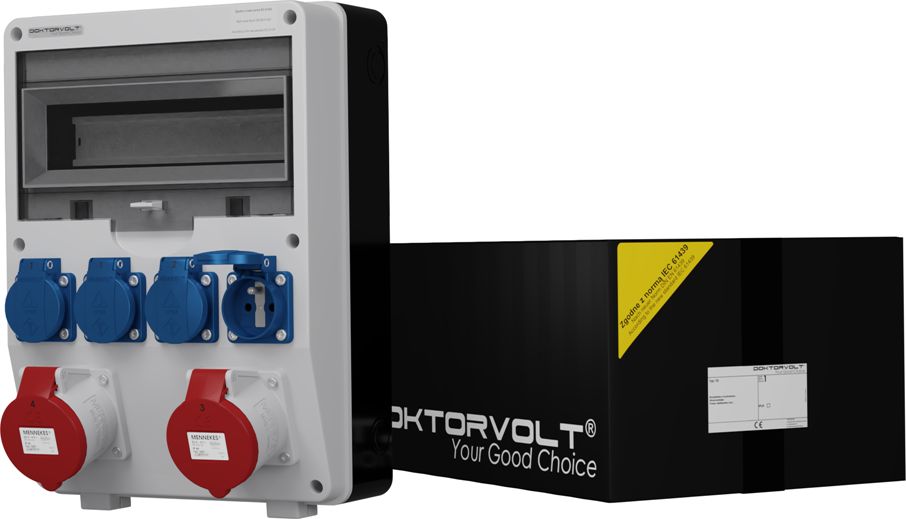 Doktorvolt Rozdzielnica budowlana TD 2x32A 4x230V