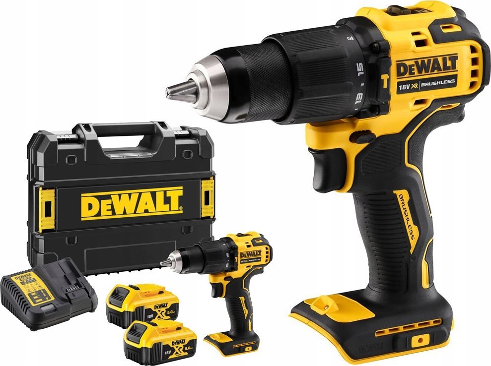 Wiertarko-wkrętarka Dewalt DCD709P2T 18 V 2