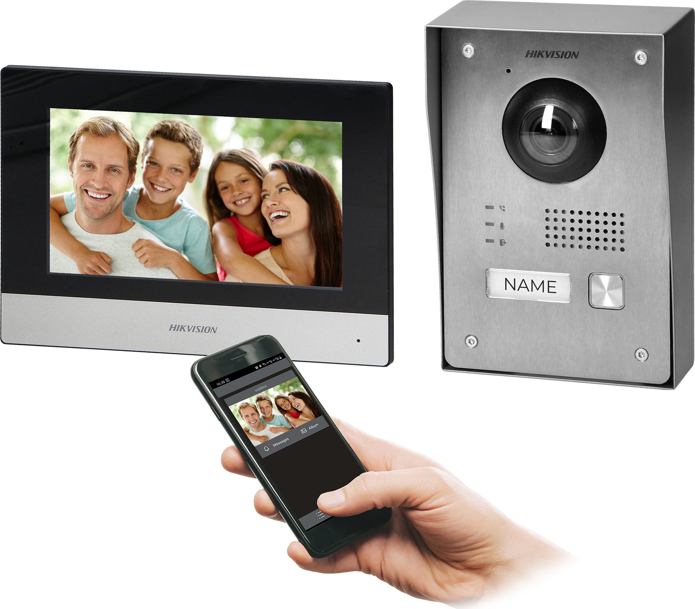 Orno HIKVISION DS-KIS703Y-P zestaw wideodomofonowy jednorodzinny