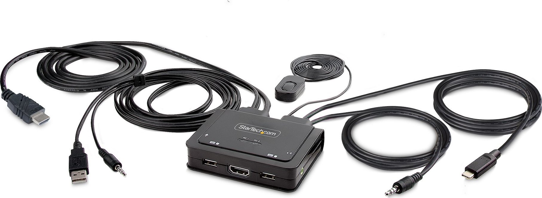 Przełącznik StarTech KVM 2-Port USB-C HDMI