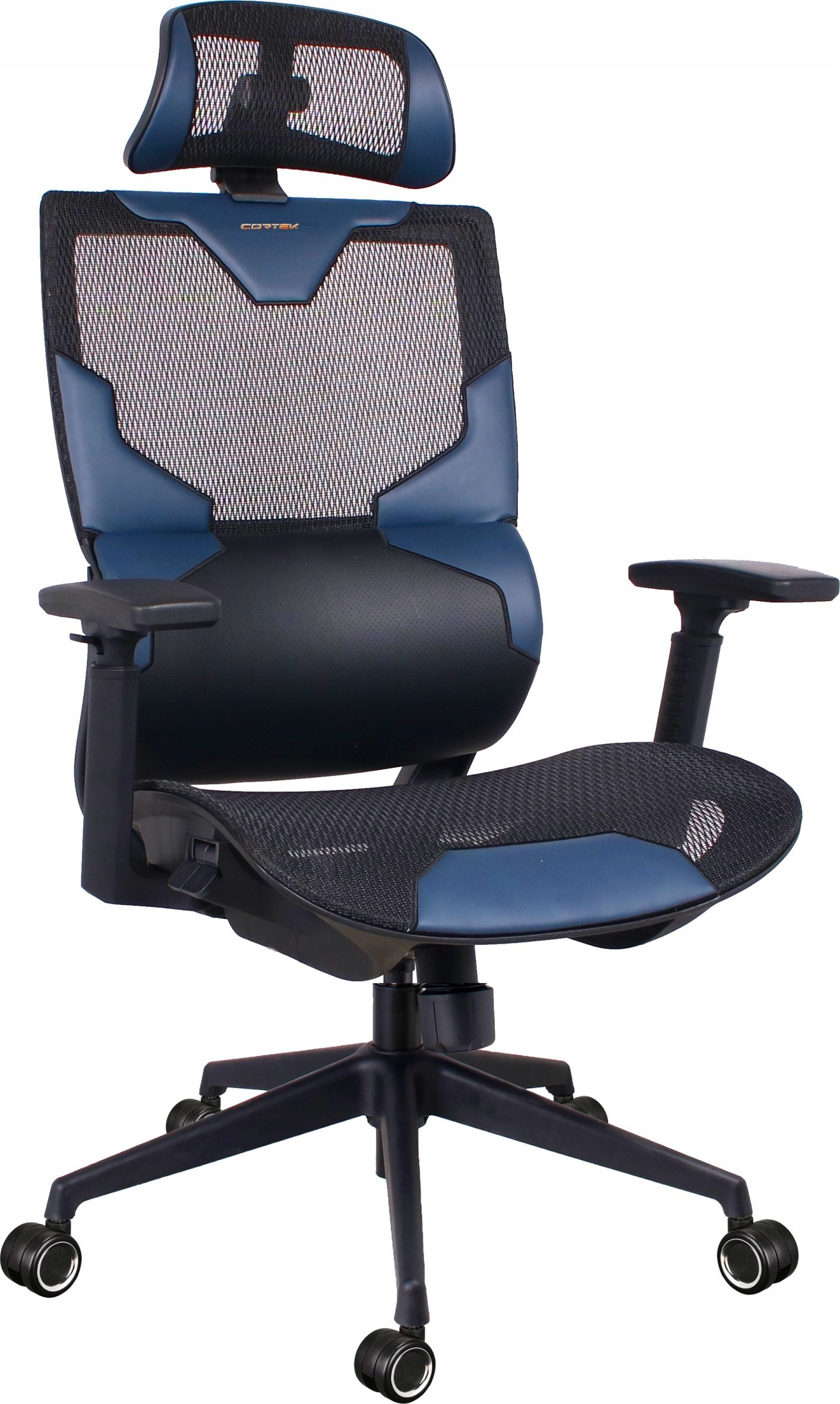Fotel Cortek VISION Czarno-Niebieski (VISBLU) |