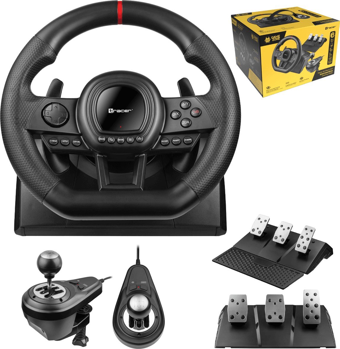 Tracer Steering Wheel SimRacer Manual Gearbox