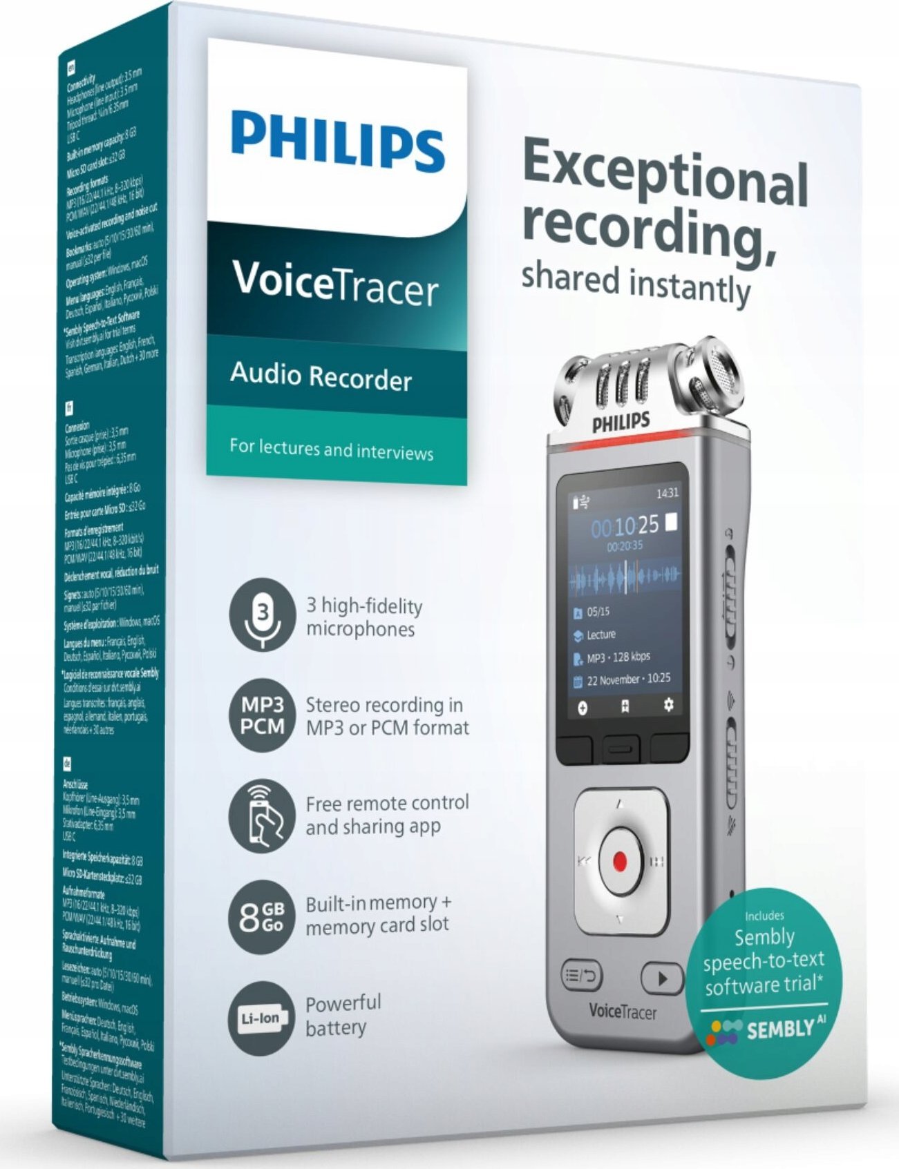 Philips Stereo Audio recorder DVT4110 |
