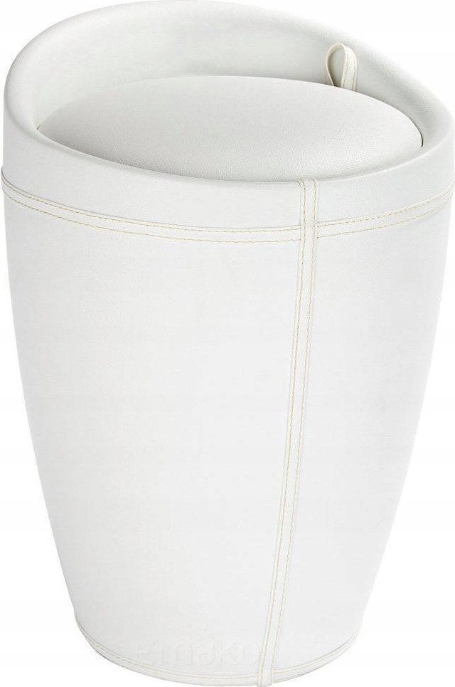 Wenko Skórzana pufa CANDY WHITE -