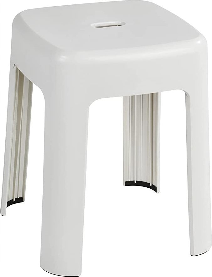 Wenko Bath Stool Alaska, white |